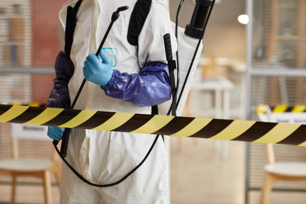 Professional Biohazard Cleanup technician working in Spalding, NE